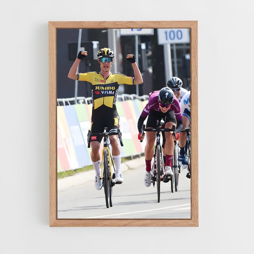 Poster La Victoire en Peloton – affiche Cyclisme (vue 4)